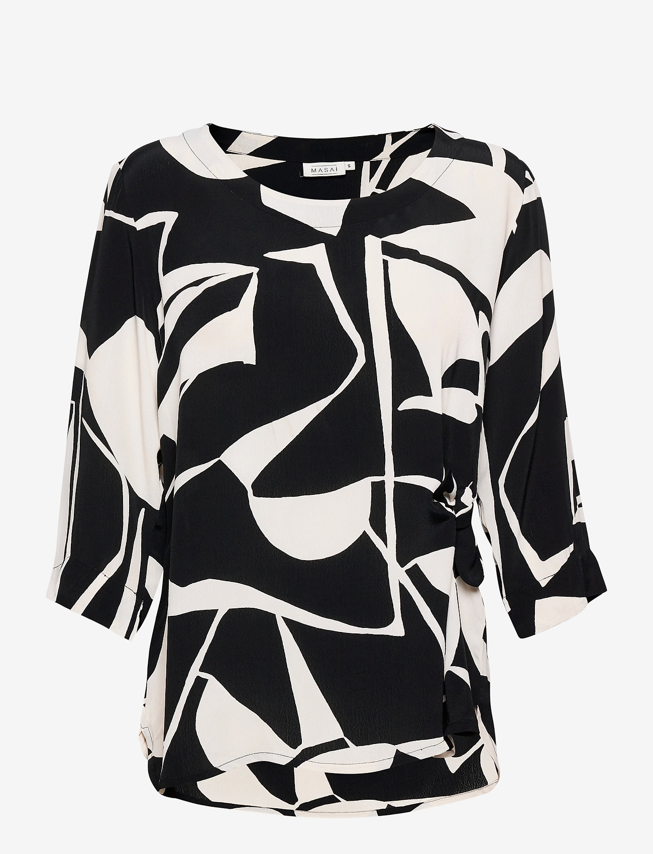 Masai - Britt - short-sleeved blouses - black - 0