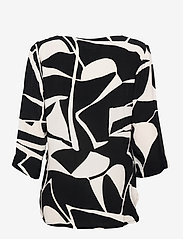 Masai - Britt - short-sleeved blouses - black - 1