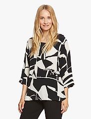 Masai - Britt - short-sleeved blouses - black - 2