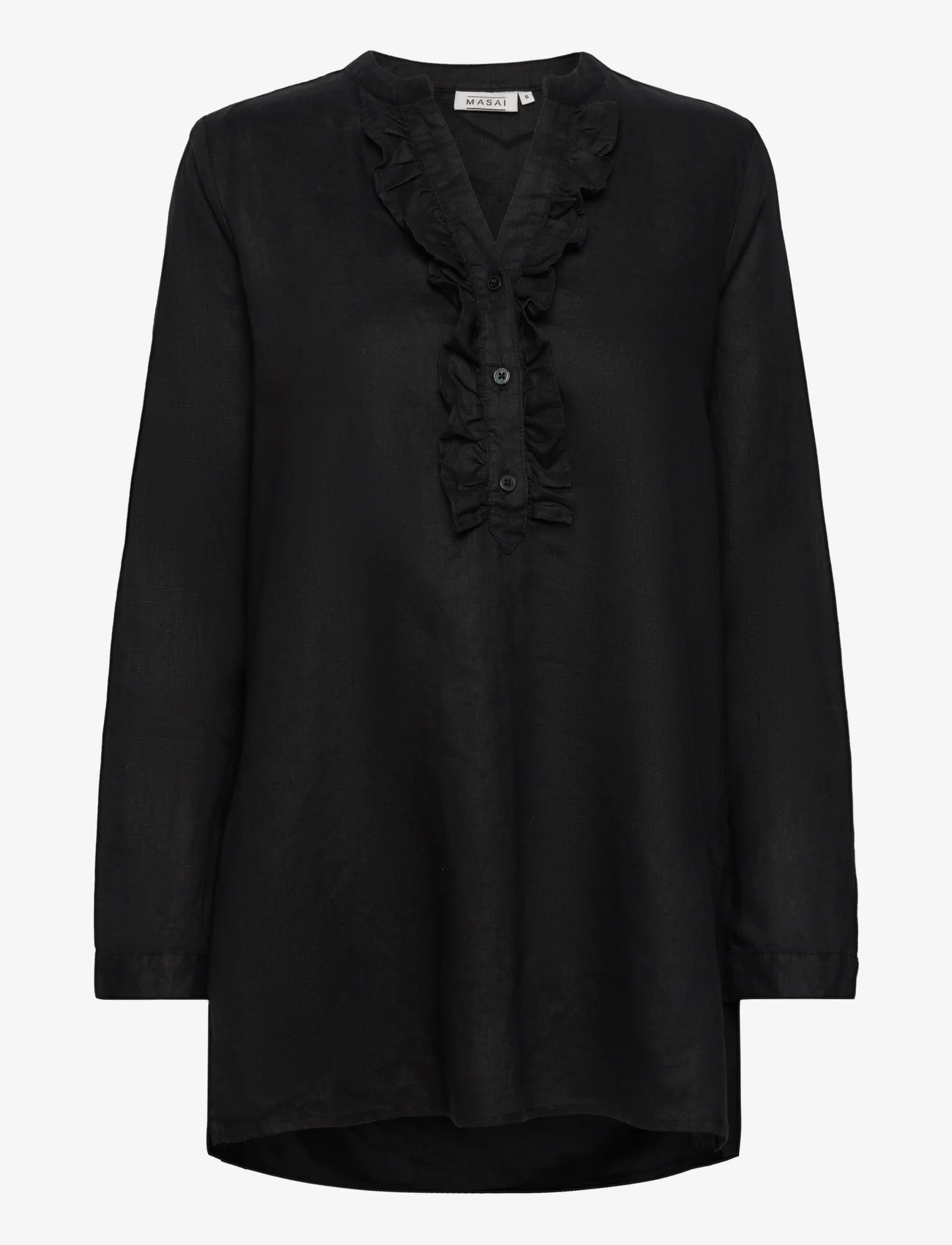 Masai - Gemi - langærmede skjorter - black - 0