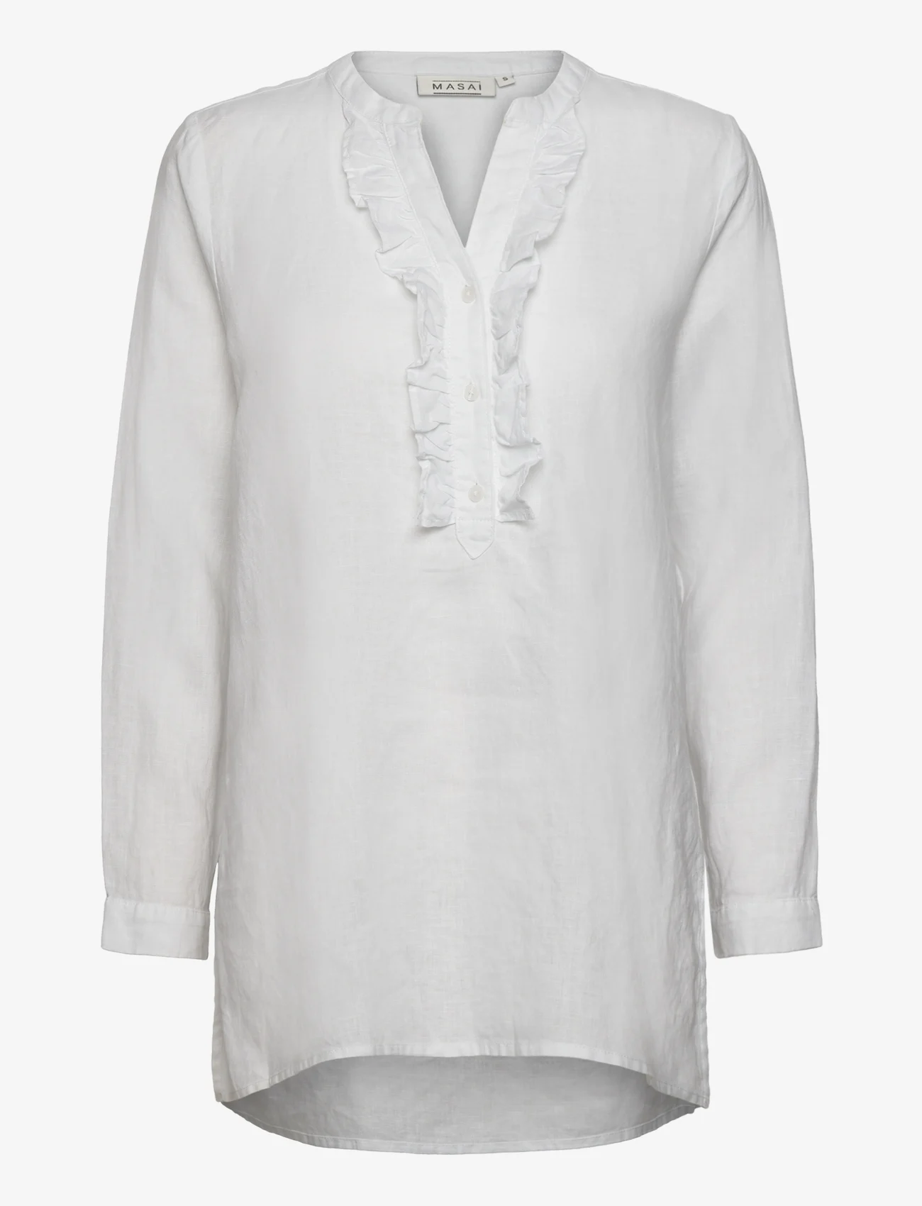 Masai - Gemi - long-sleeved shirts - white - 0