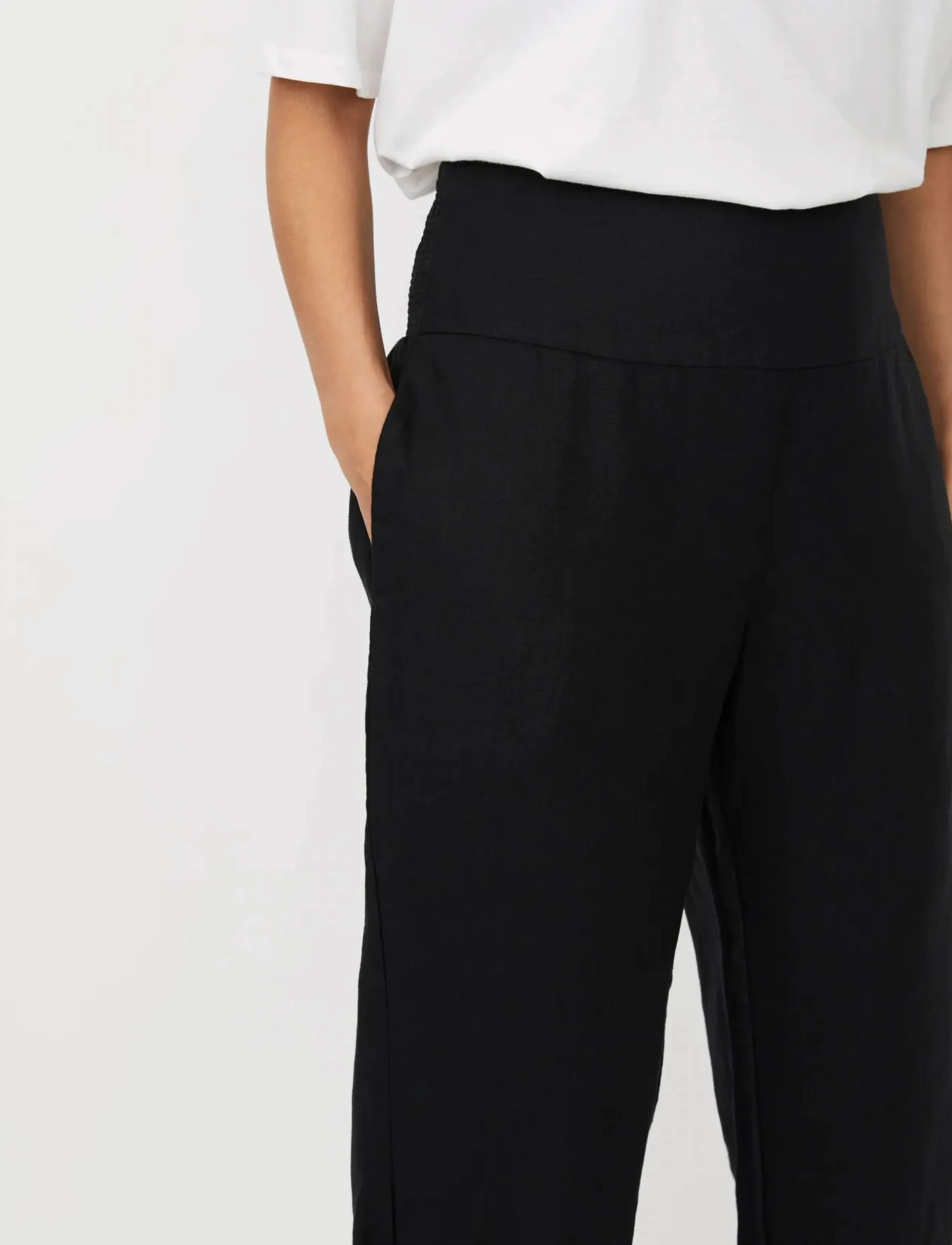 Masai - MaPenna - spodnie lniane - black - 4