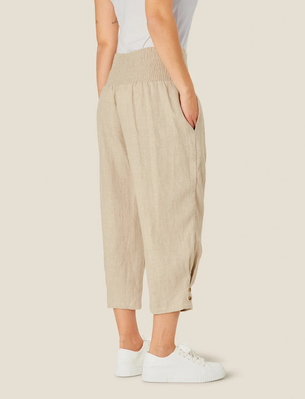 Masai - MaPenna - hørbukser - natural - 4