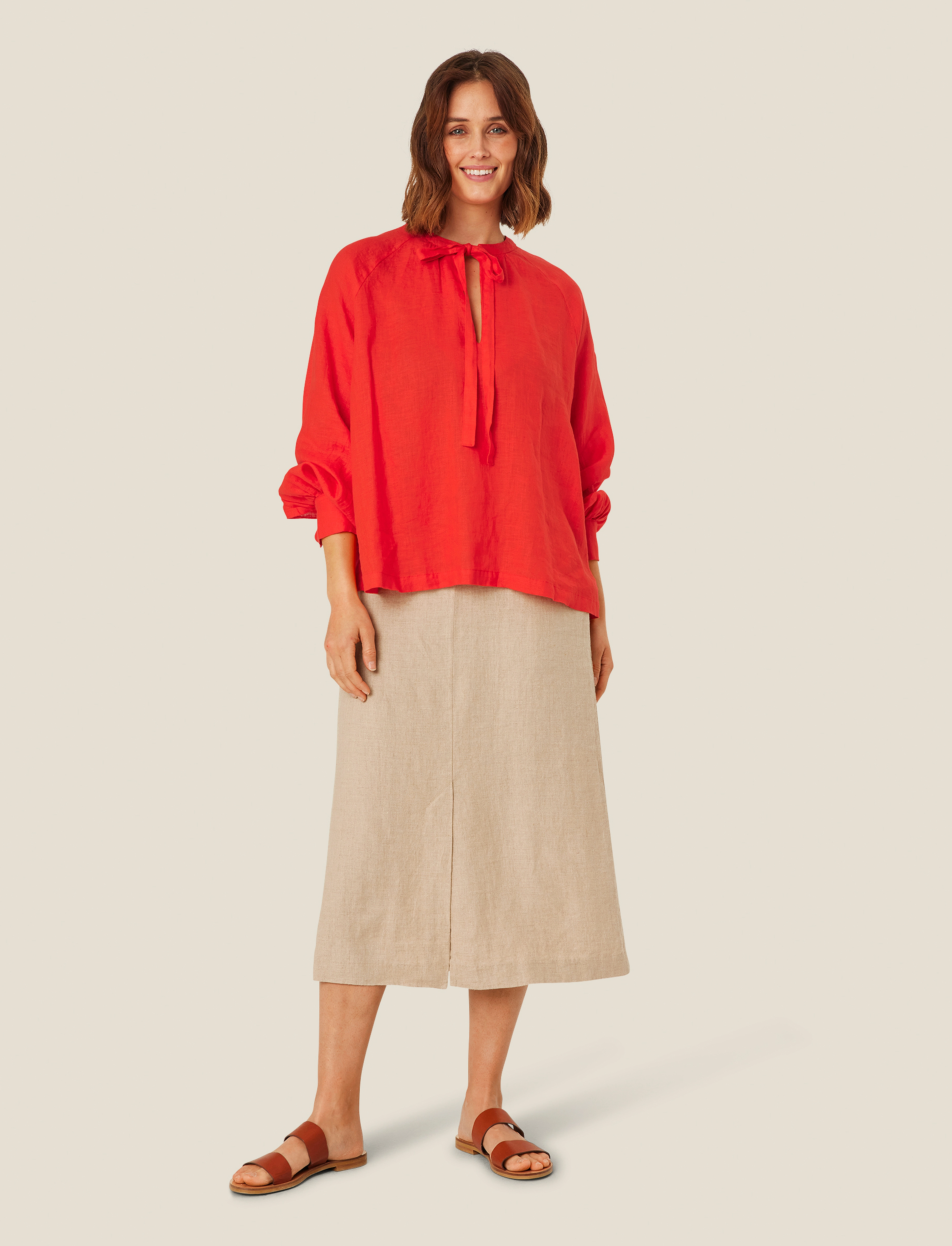 Masai MaSalud - Midi skirts - NATURAL / beige