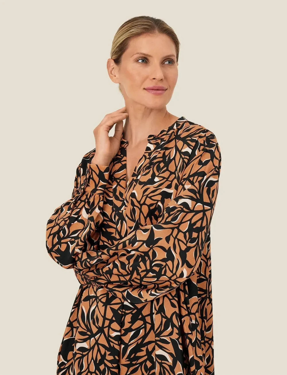 Masai - MaOdiana - maxi kjoler - bisquit - 5