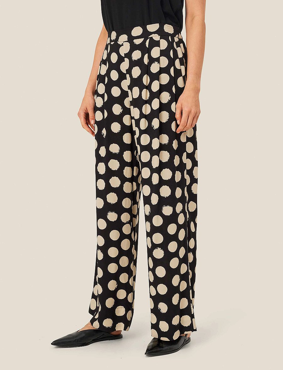 Masai - MaPatty - hosen mit weitem bein - black - 0