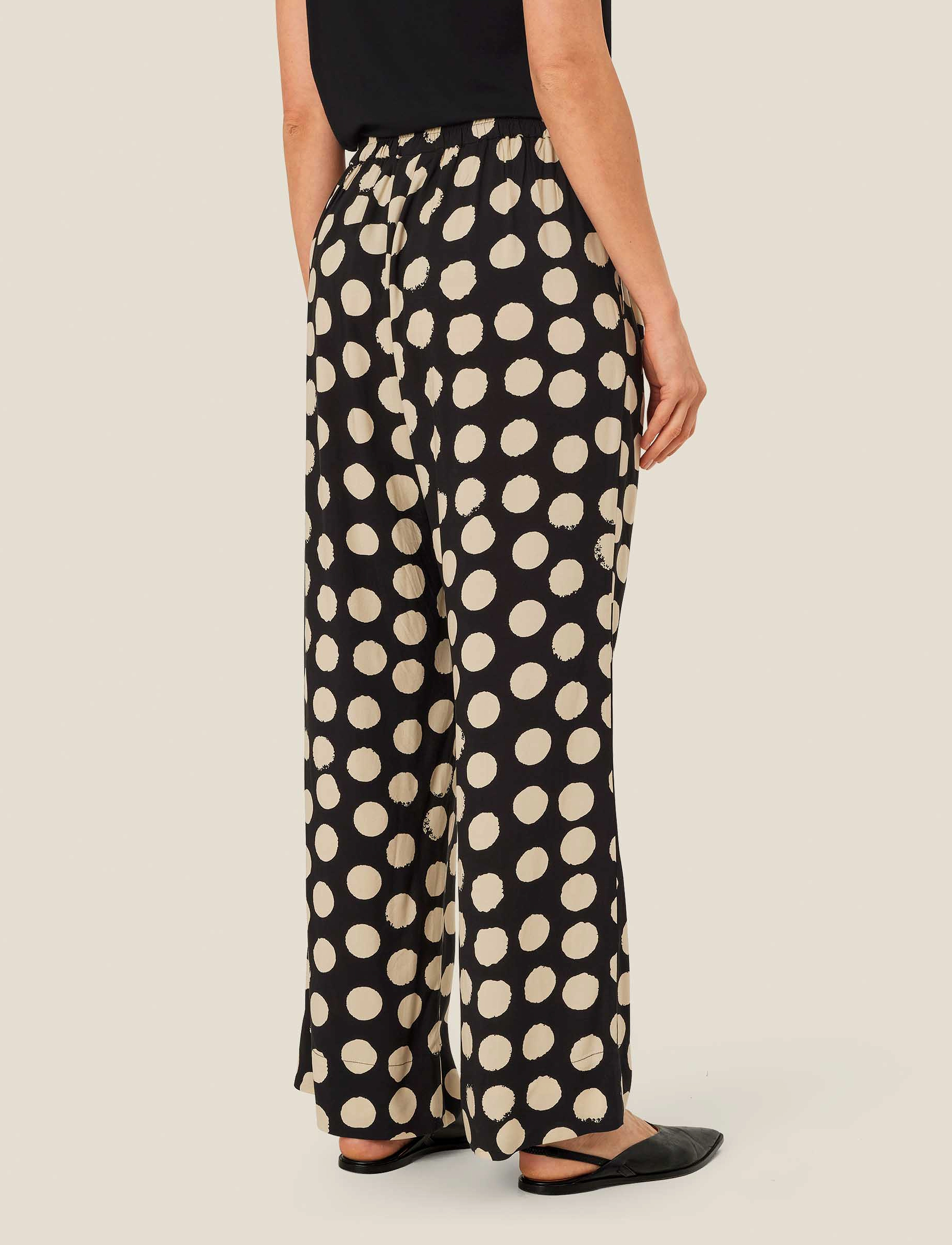 Masai - MaPatty - wide leg trousers - black - 4