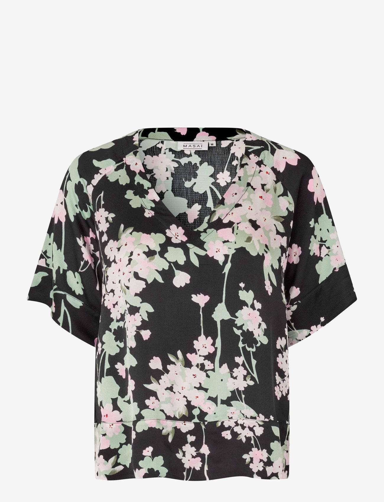 Masai - MaBegitta - short-sleeved blouses - pink lady - 0