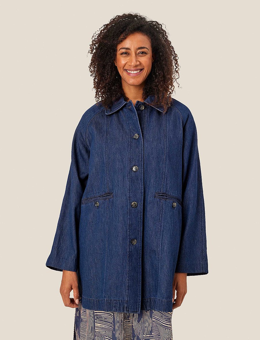 Masai - MaTam - kerged mantlid - dark denim - 0
