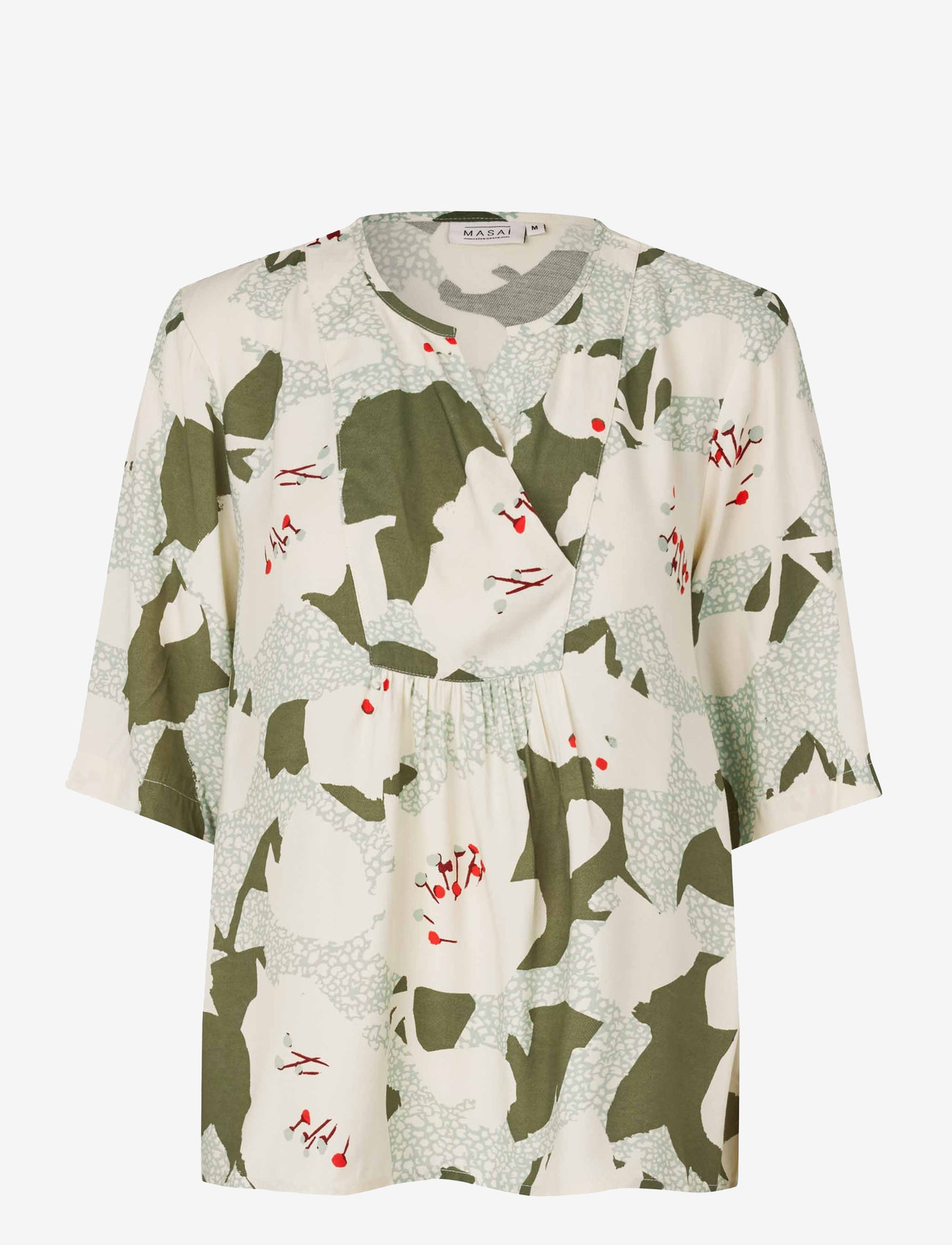 Masai - MaDusya - kortærmede bluser - frosty green - 0