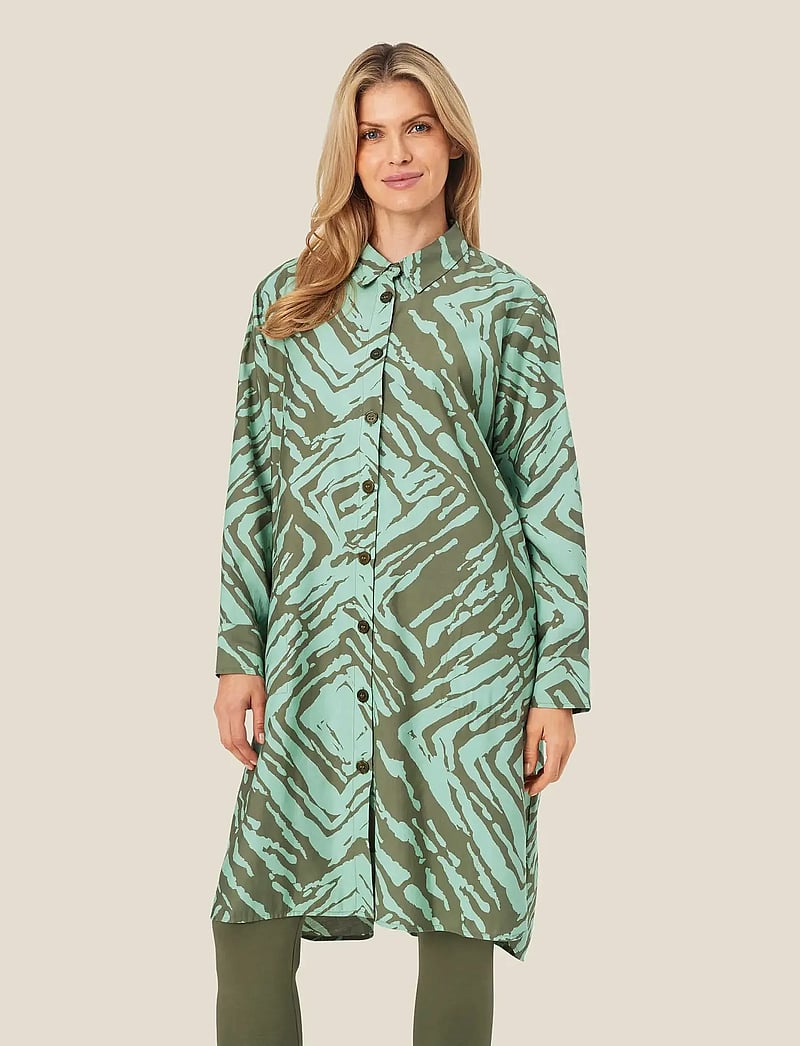 Masai - MaNinel - skjortekjoler - d. lichen green - 2
