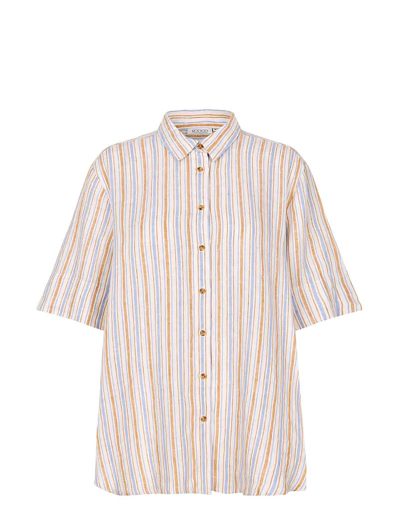 Masai - MaIlbato - linen shirts - inca gold - 0