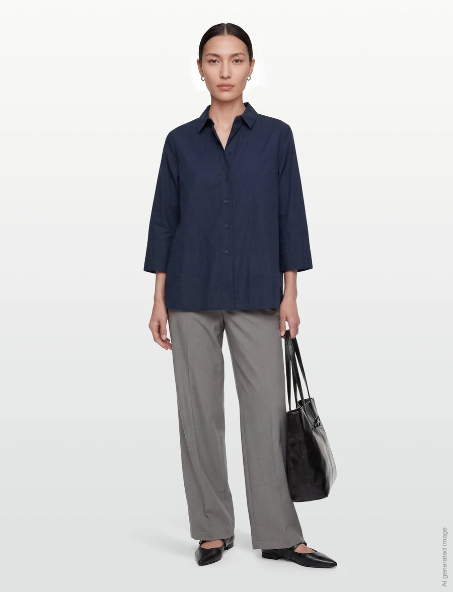Masai - MaIanela - pikkade varrukatega särgid - navy blazer - 0