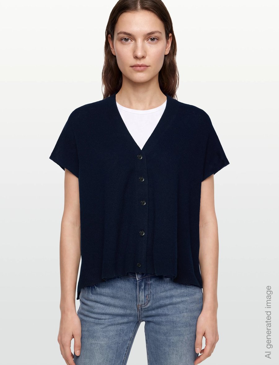 Masai - MaLucanne - strickwesten - navy blazer - 3