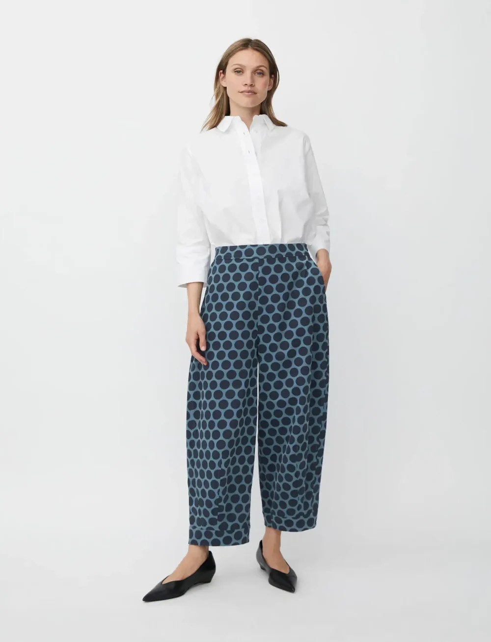 Masai - MaPyrella - barrel-bukser - navy blazer - 5