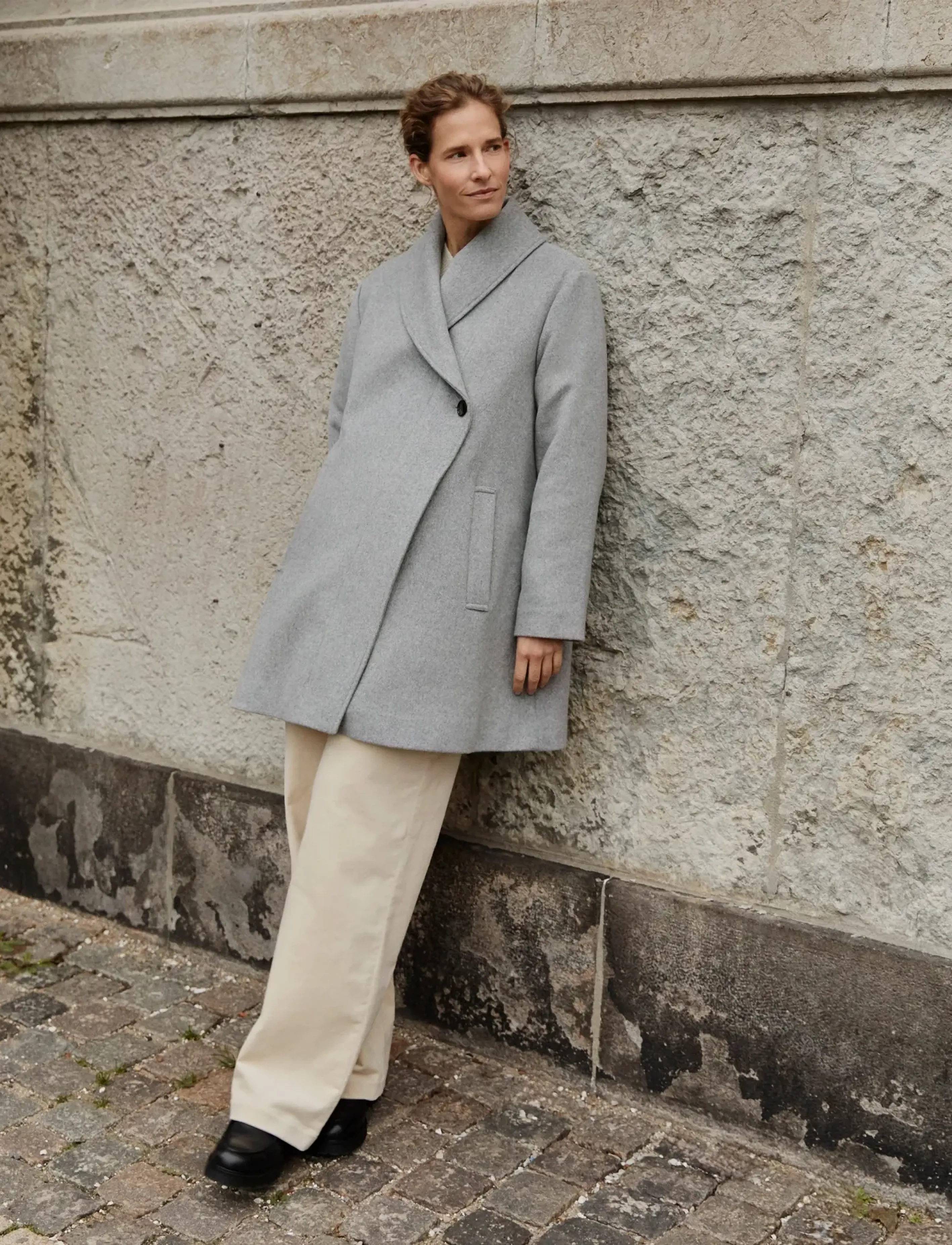Masai Matatena, S, Grey, Frakker > Uldfrakker, Dame