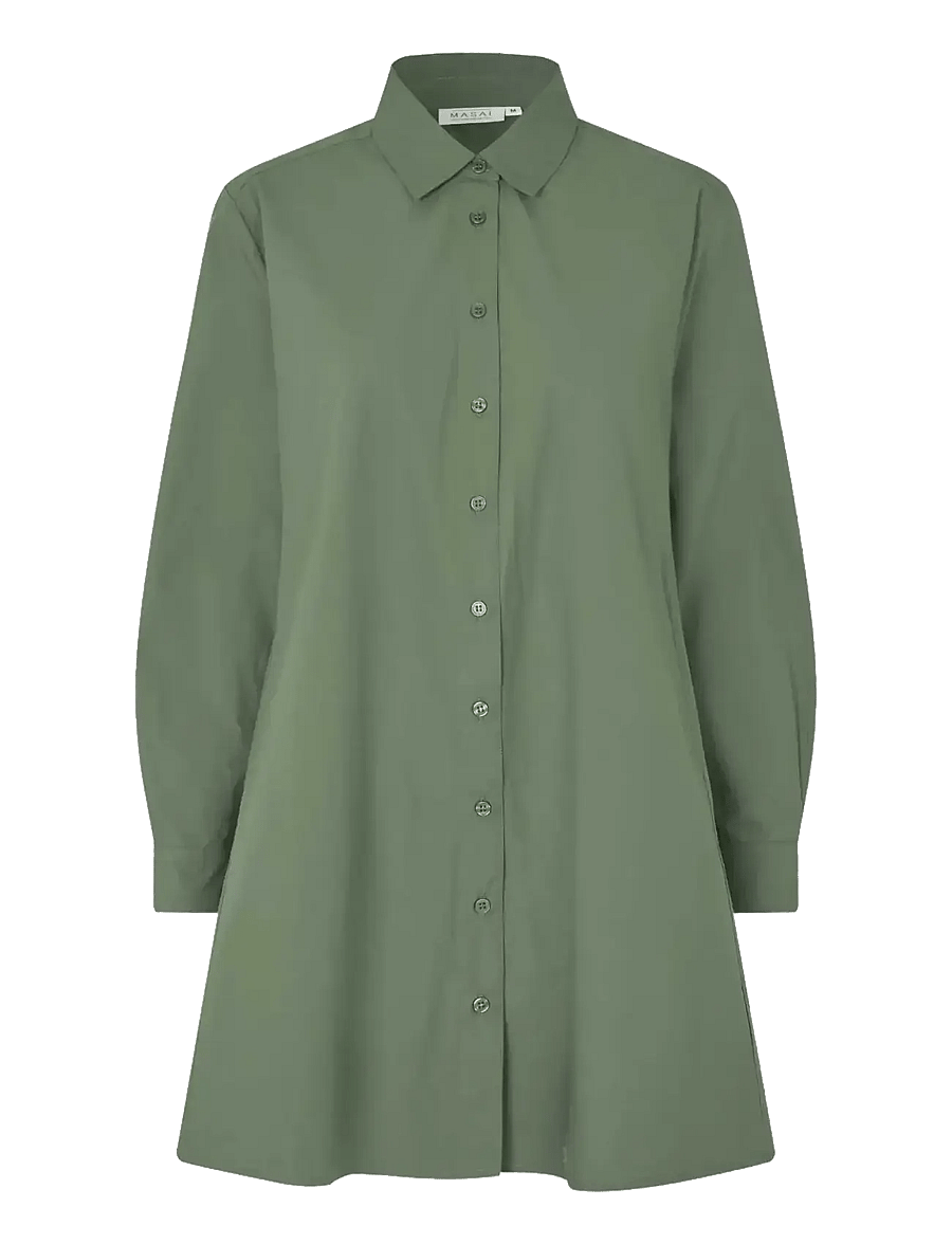 Masai - MaIngebeth - long-sleeved shirts - duck green - 0