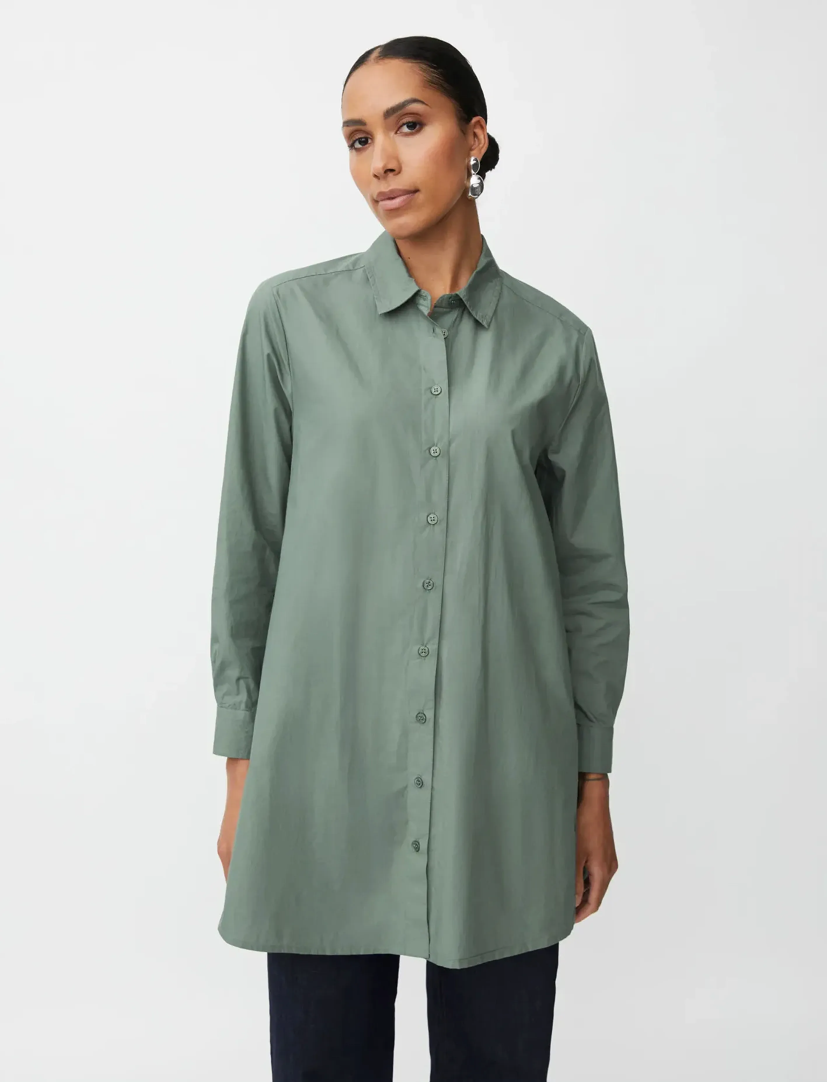 Masai - MaIngebeth - langärmlige hemden - duck green - 3
