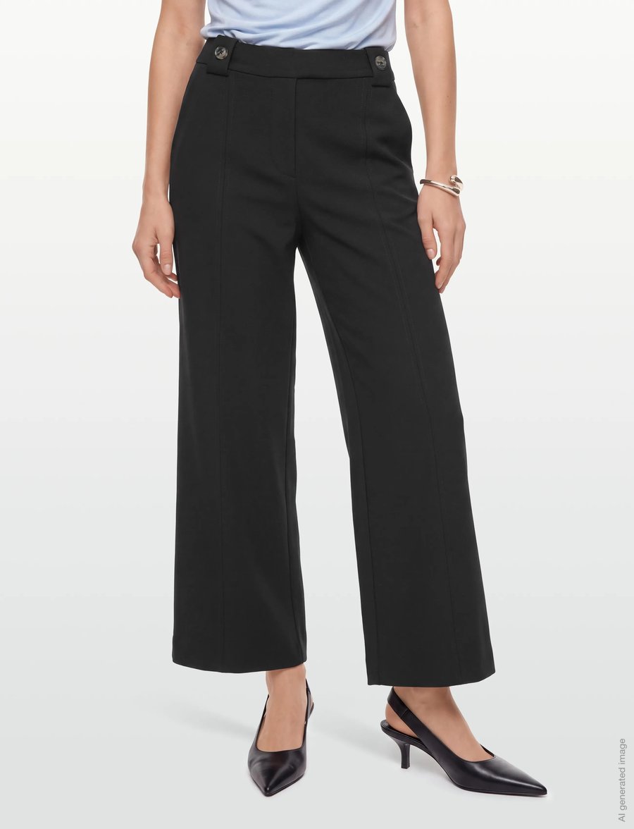 Masai - MaPaxora - hosen mit weitem bein - black - 3