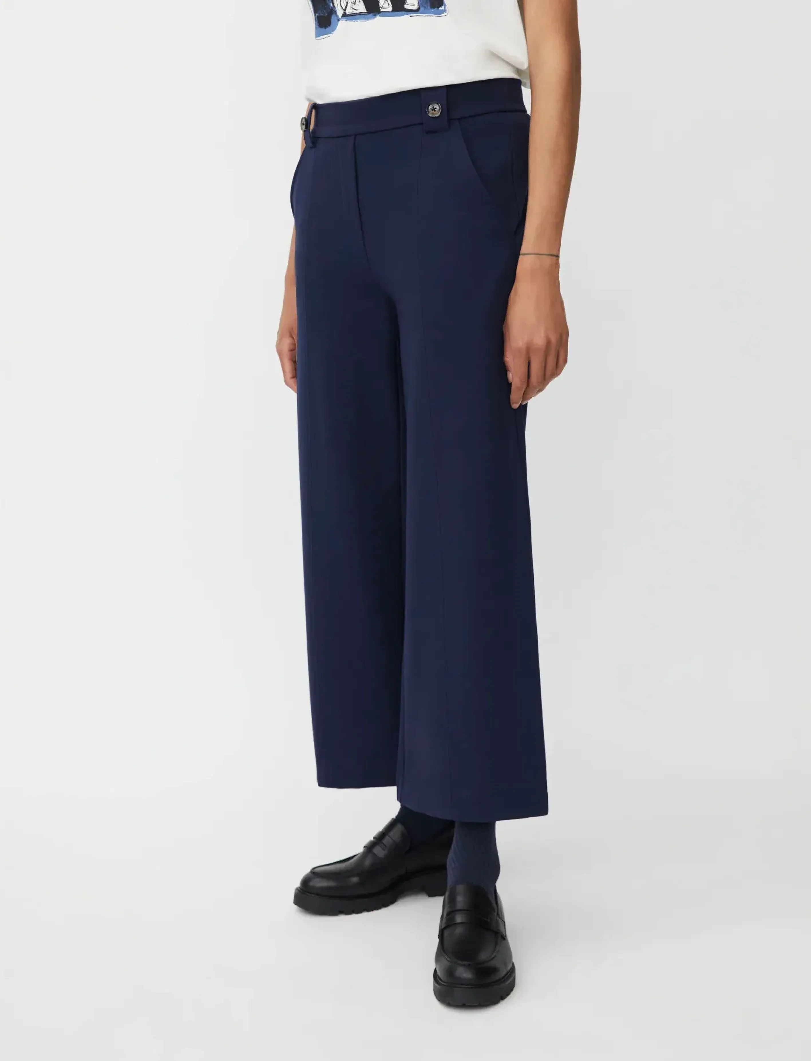 Masai - MaPaxora - hosen mit weitem bein - navy blazer - 3