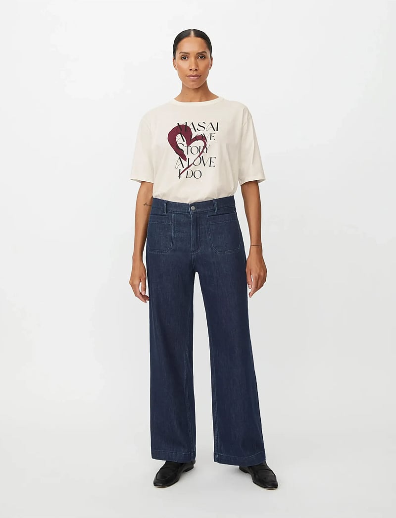 Masai - MaPartenope - hosen mit weitem bein - dark denim - 0