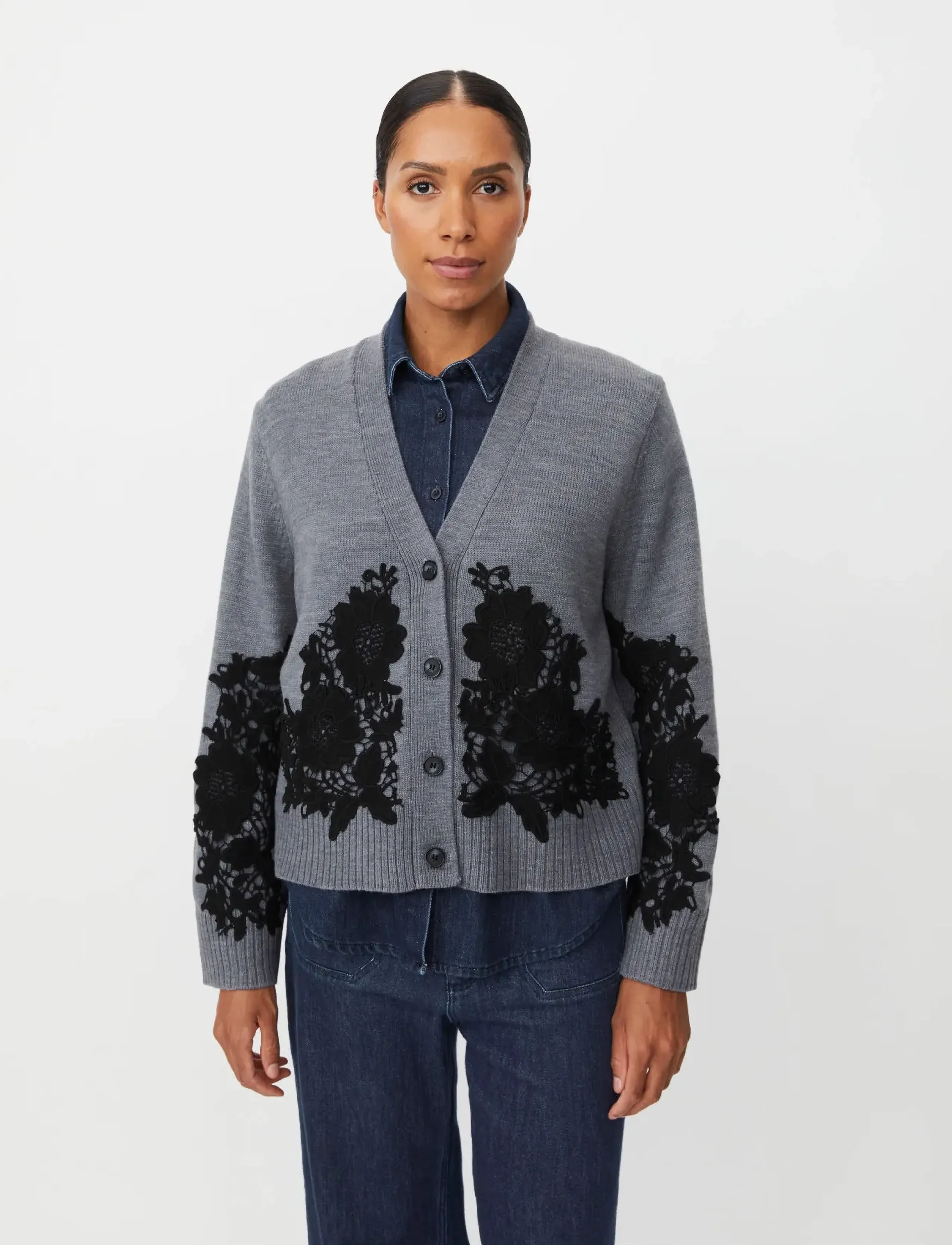 Masai - MaLeviane - cardigans - m. grey mel. - 2