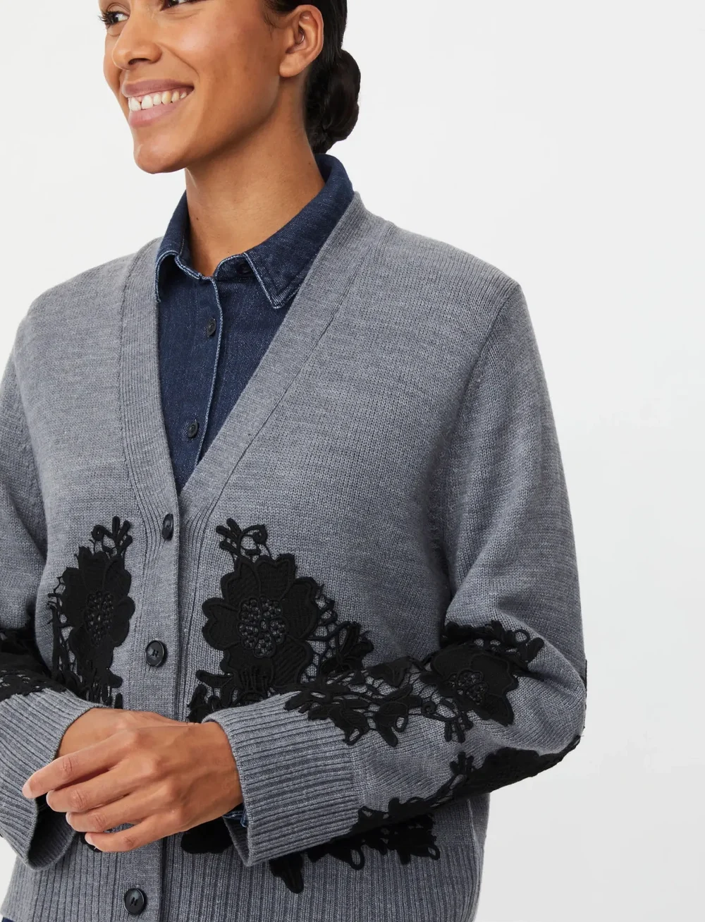 Masai - MaLeviane - cardigans - m. grey mel. - 4