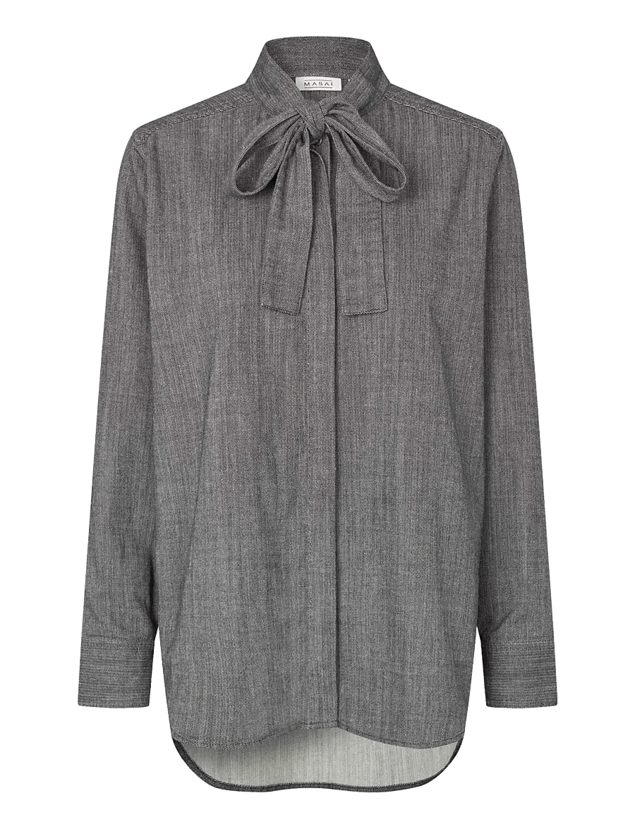 Masai - MaIannie - long-sleeved shirts - dark denim - 1