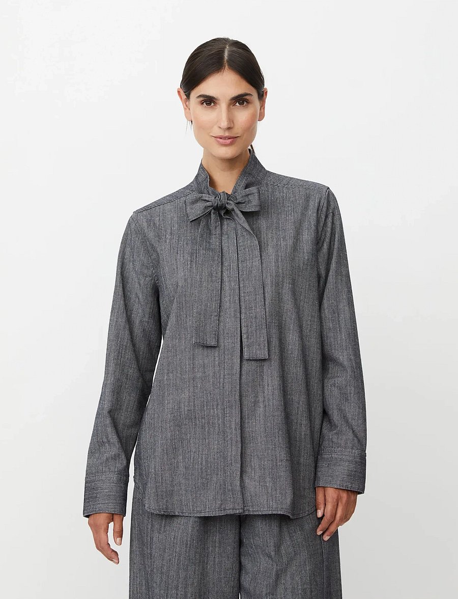 Masai - MaIannie - long-sleeved shirts - dark denim - 0