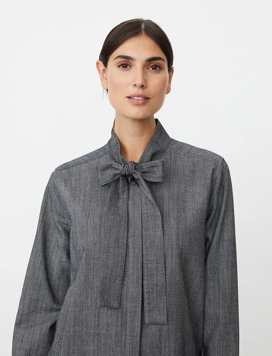 Masai - MaIannie - long-sleeved shirts - dark denim - 4