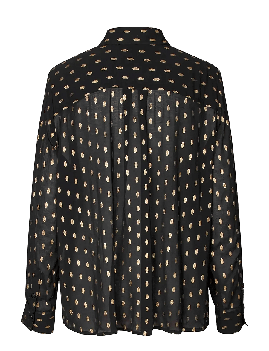 Masai - MaInoria - long sleeved blouses - black - 1