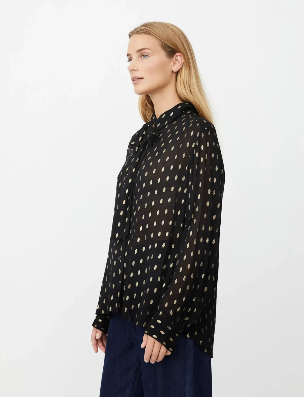 Masai - MaInoria - long sleeved blouses - black - 5