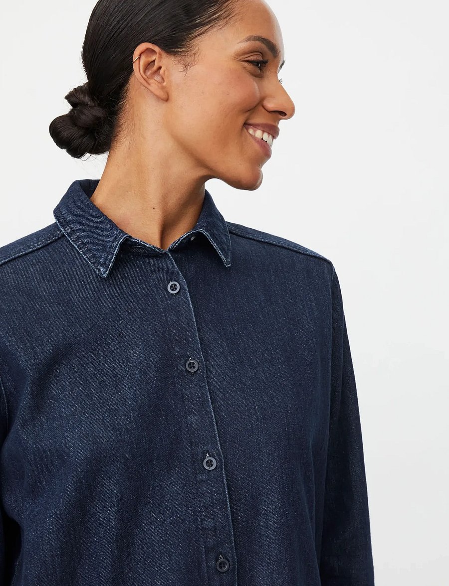 Masai - MaIshana - jeansskjortor - dark denim - 4