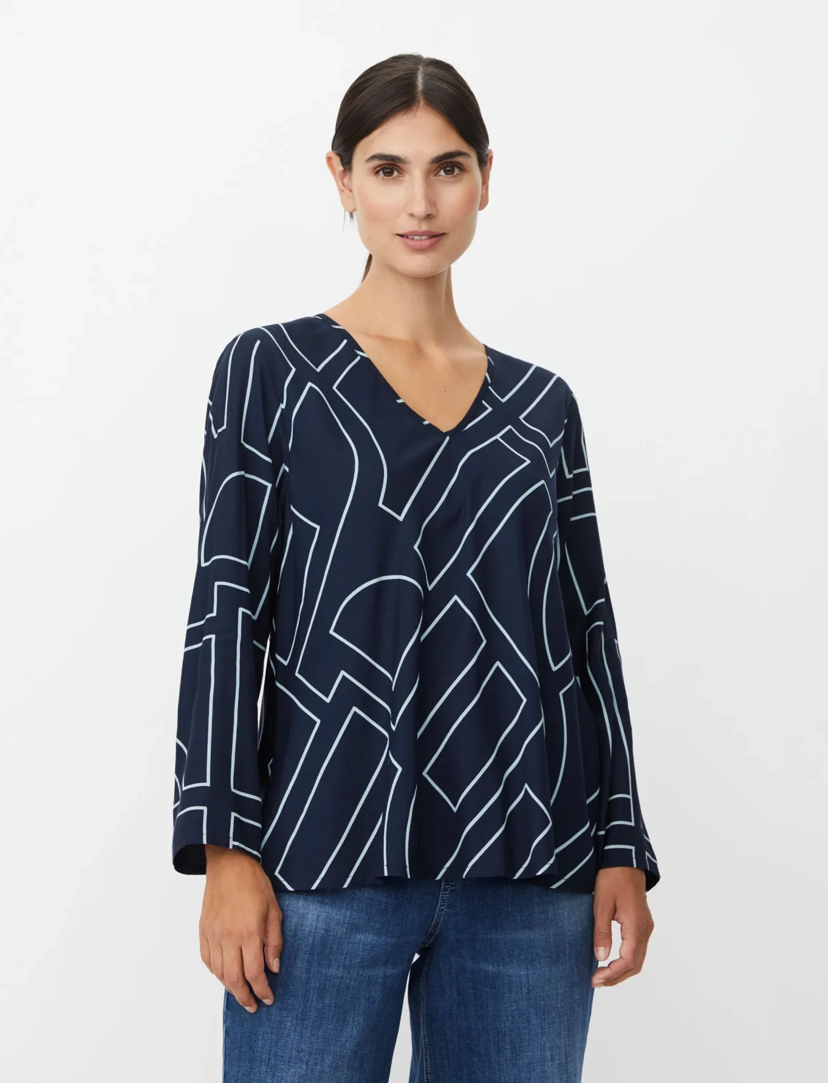 Masai Makala, S, Navy, Bluser > Langærmede, Dame