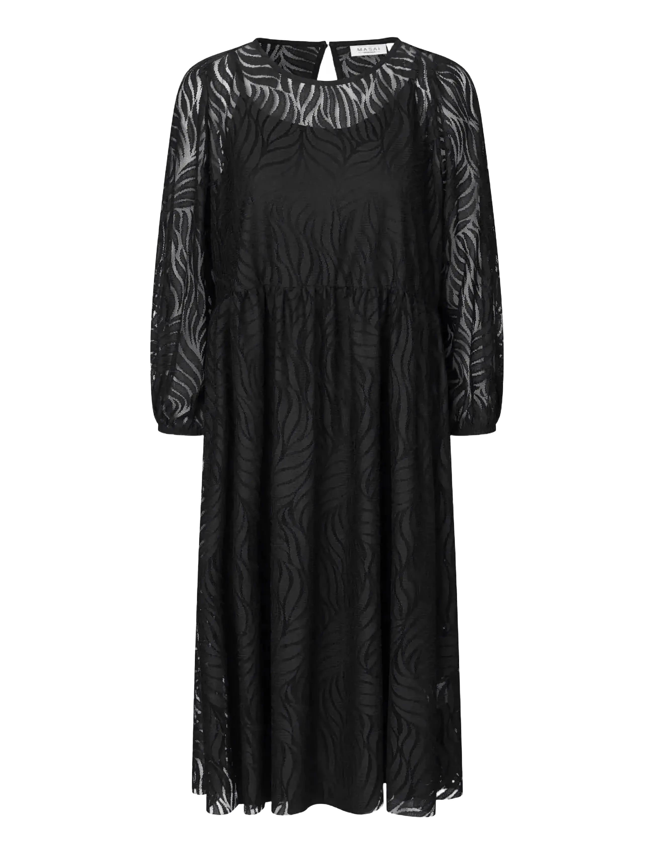 Masai MaNaylora - Lace dresses - BLACK / black