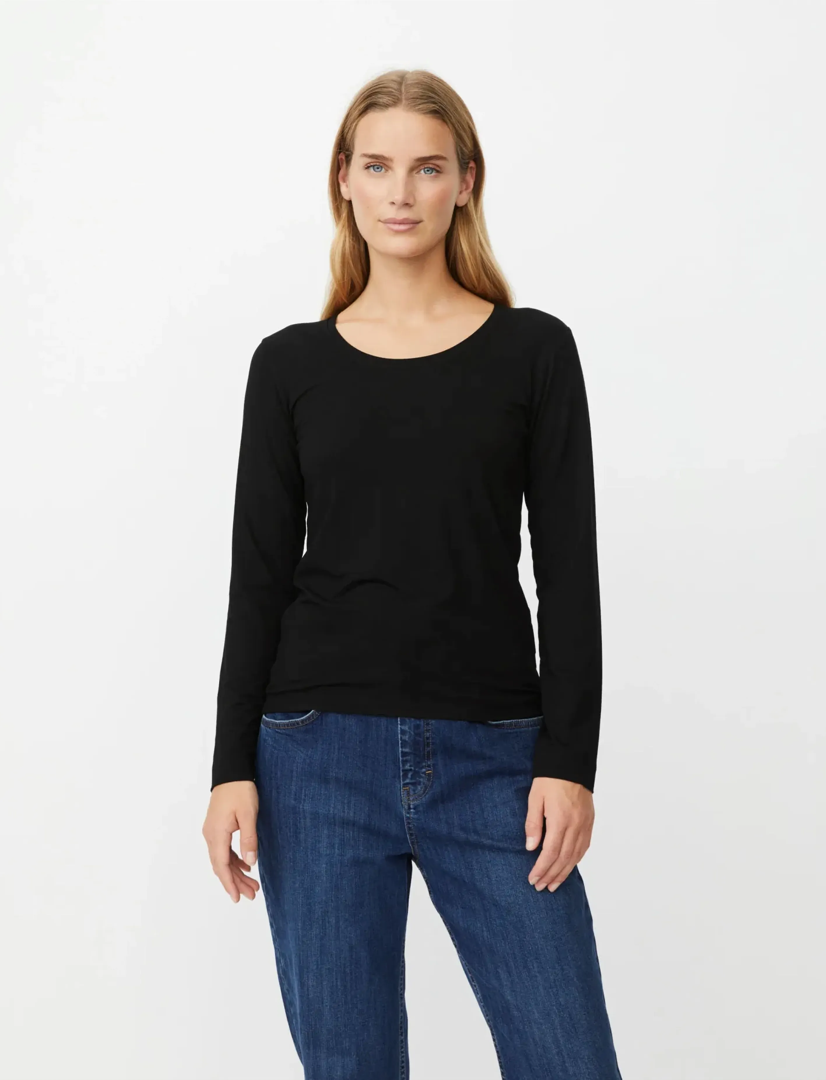 Masai Macreama, M, Black, T-Shirts & Toppe > Langærmede, Dame