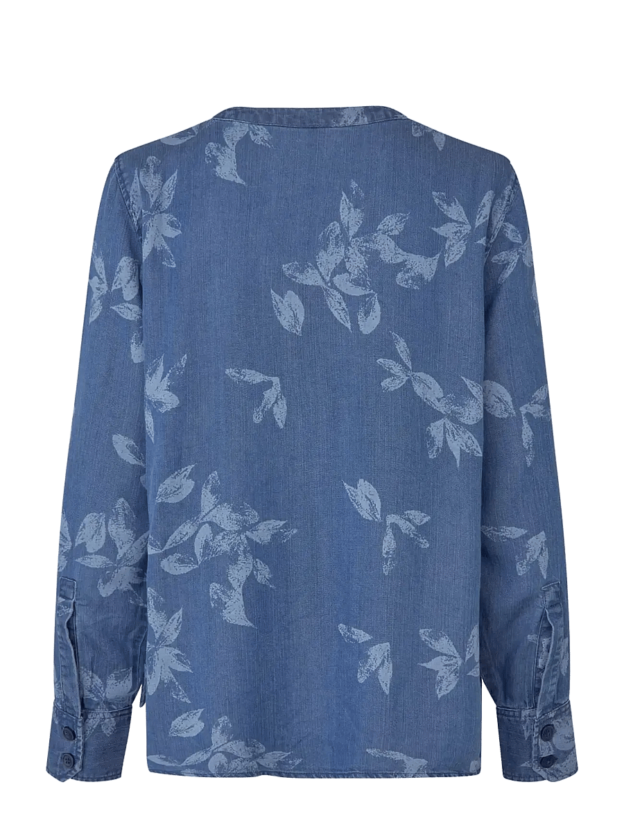Masai - MaDariane - langærmede bluser - blue denim - 1