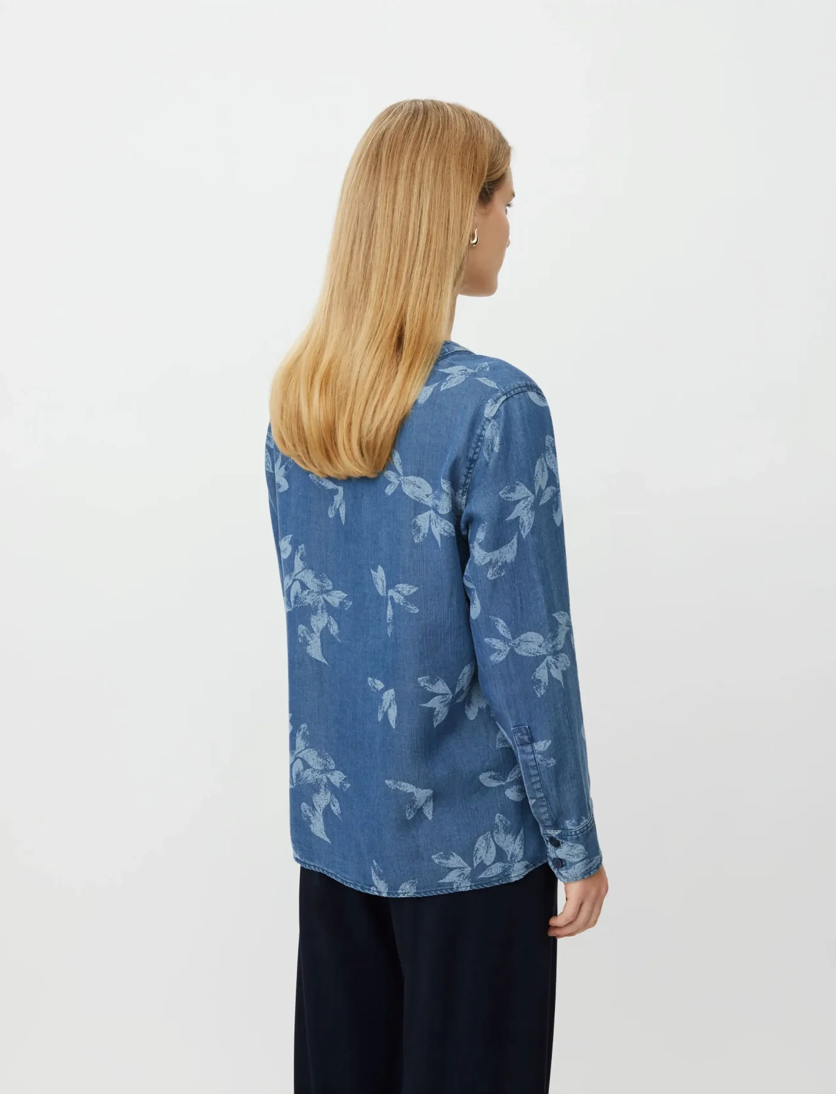 Masai - MaDariane - langerma blússur - blue denim - 3