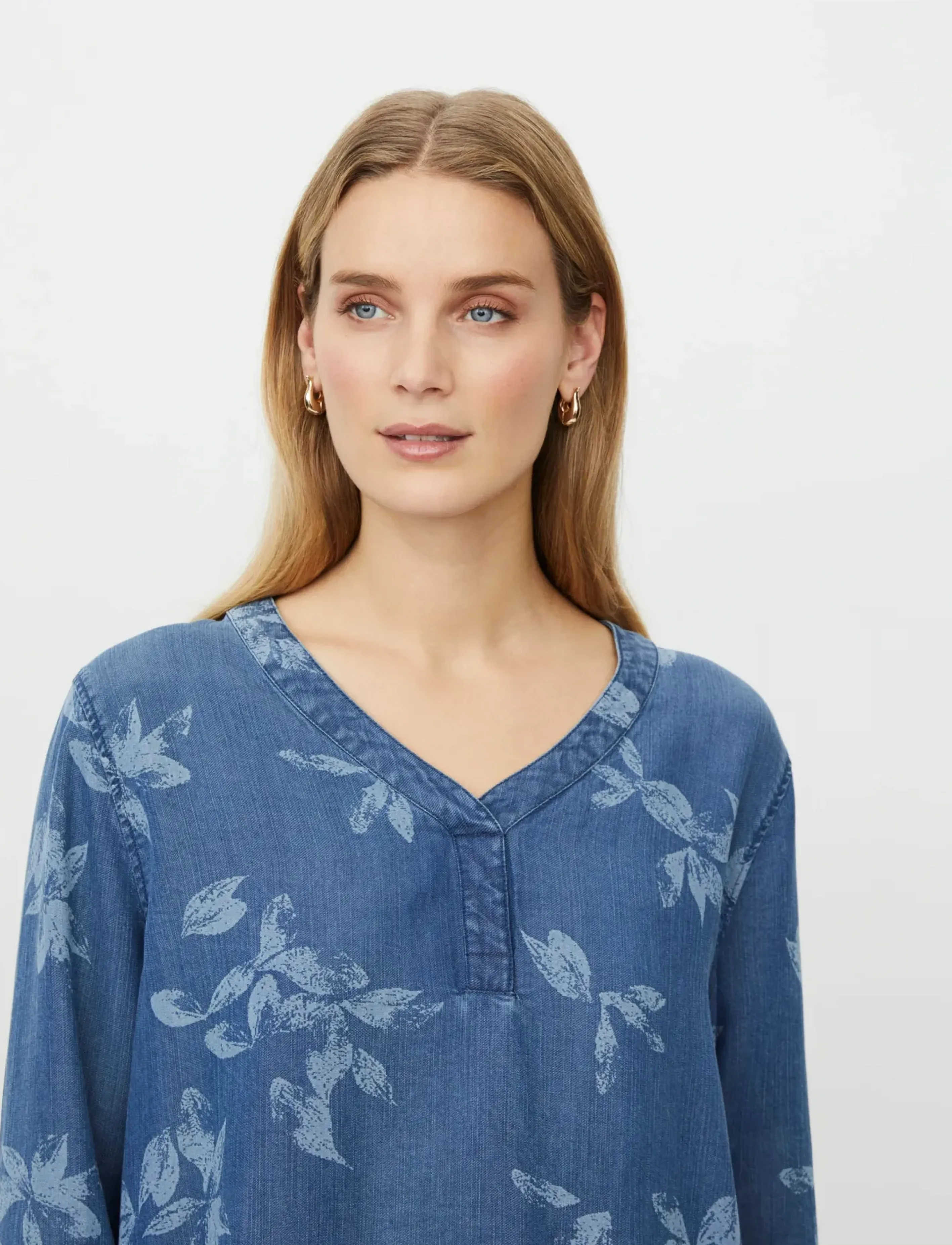 Masai - MaDariane - langerma blússur - blue denim - 4