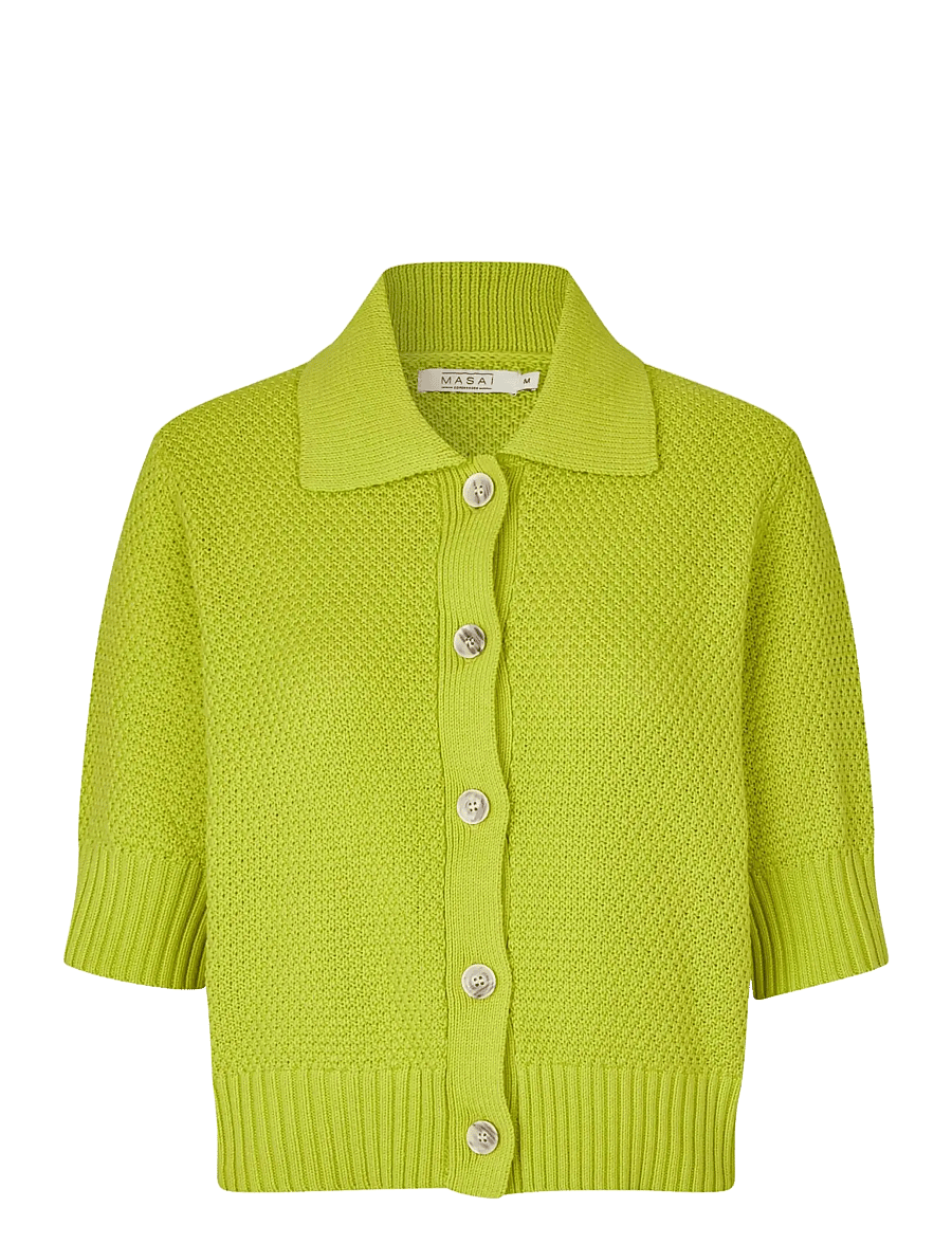 Masai - MaLiva - cardigans - b chartreuse - 0