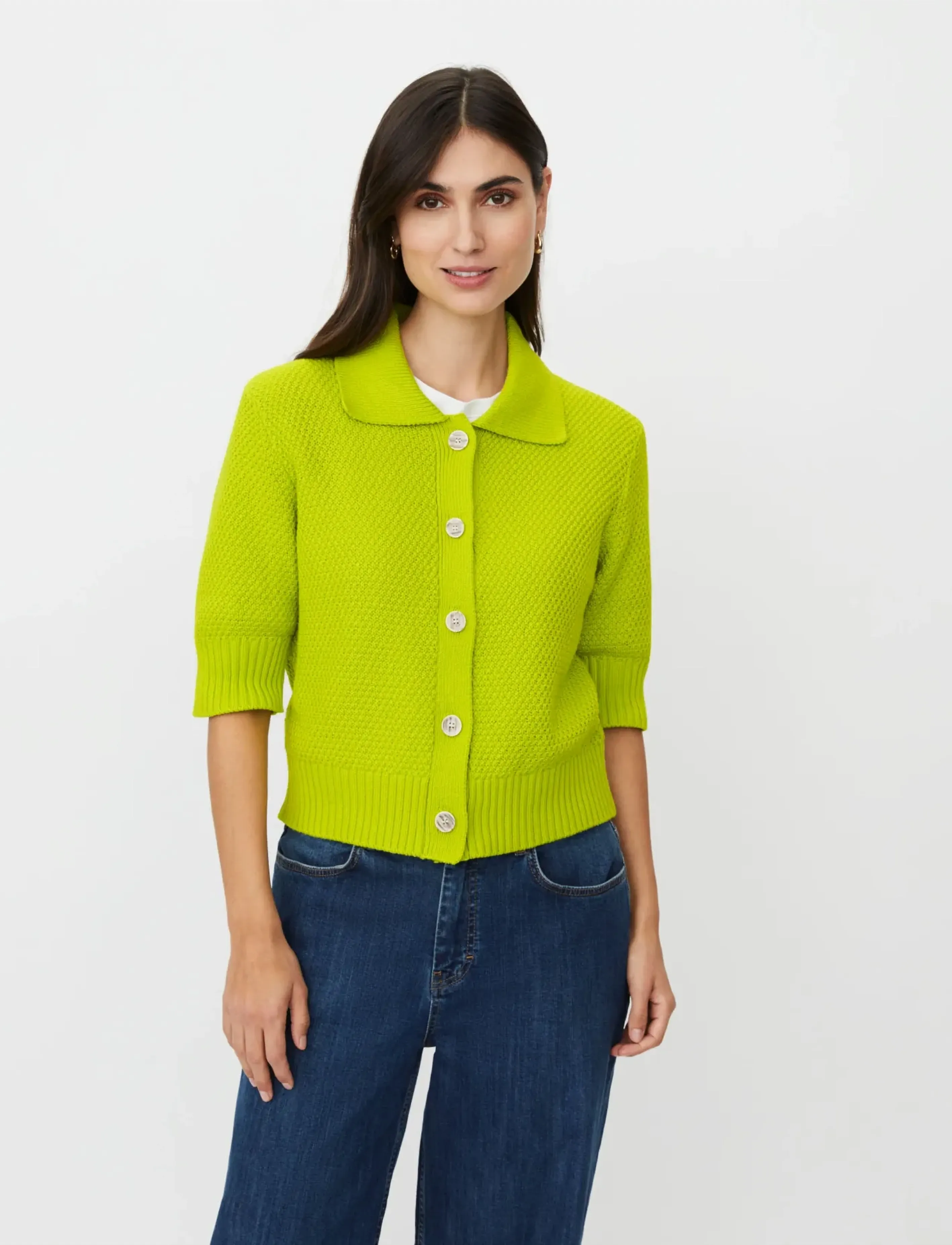 Masai - MaLiva - cardigans - b chartreuse - 2