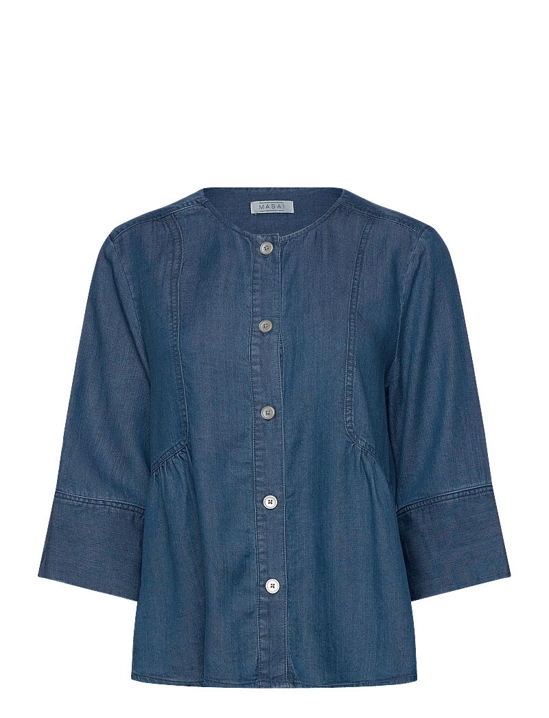 Masai - MaJuvila - jeanshemden - washed denim - 0