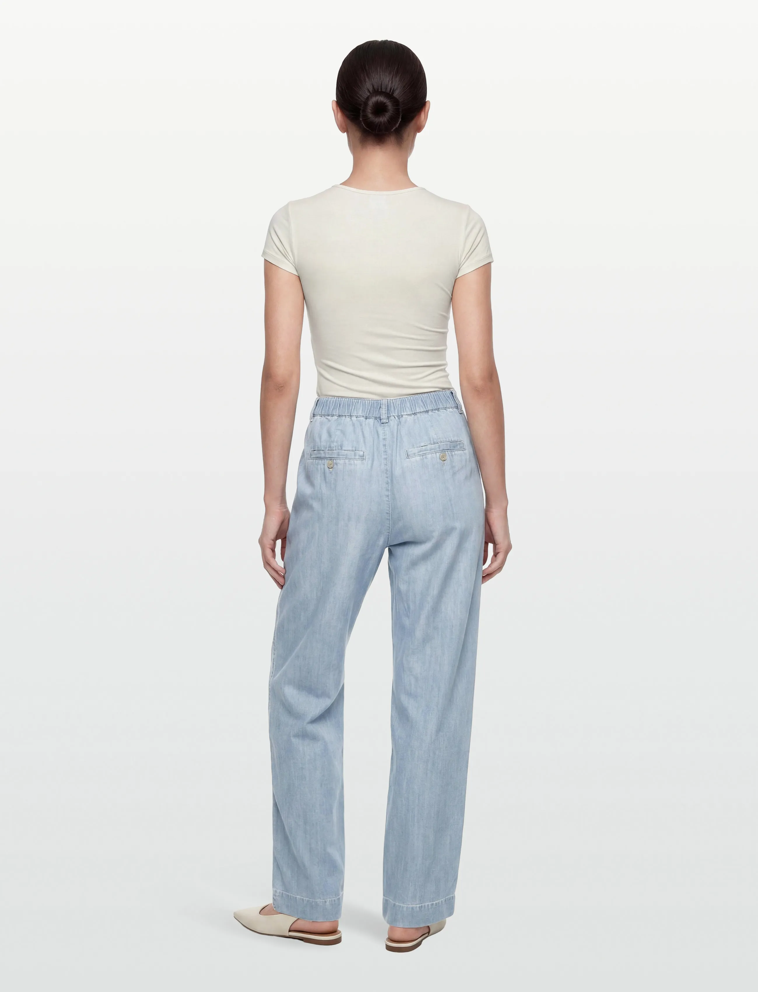 Masai - MaPelyra - pantalons larges - washed denim - 4