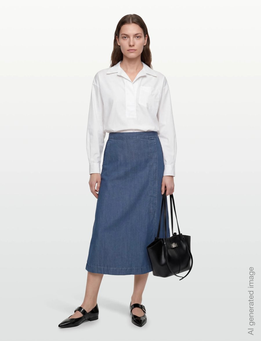 Masai - MaSelithia - jeanskjolar - washed denim - 0