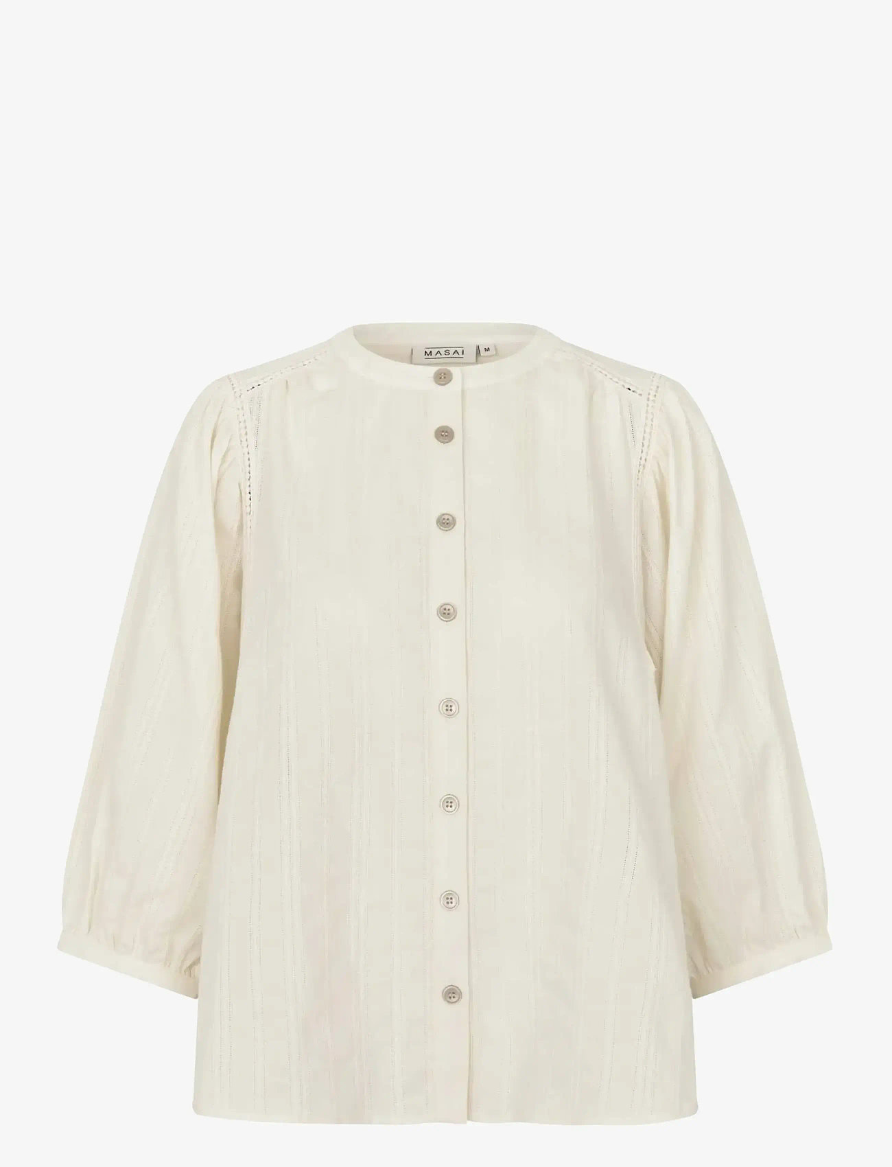 Masai - MaIthara - langärmlige hemden - whitecap - 0