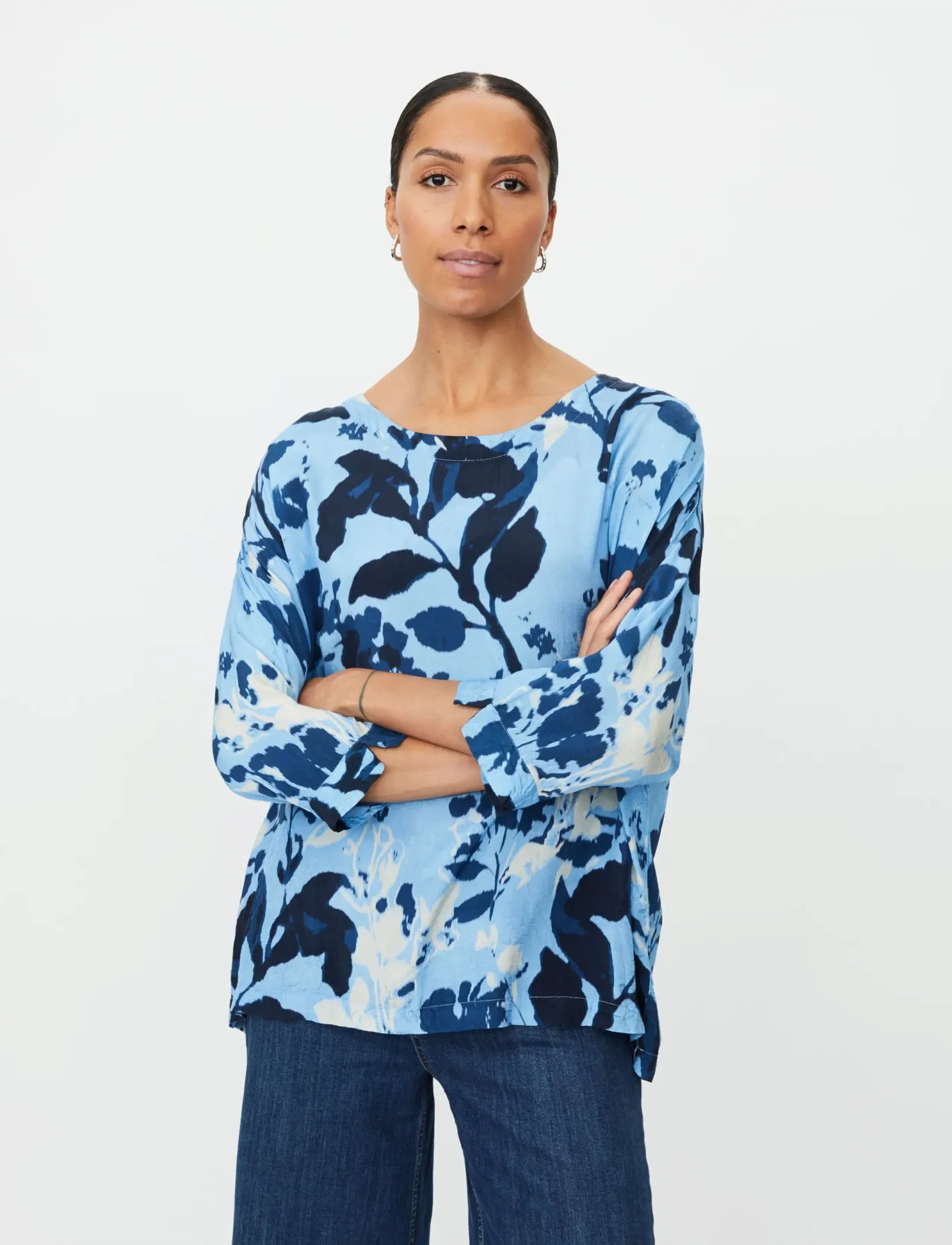 Masai Mabecca, XL, Blue, Skjorter > Kortærmede, Dame