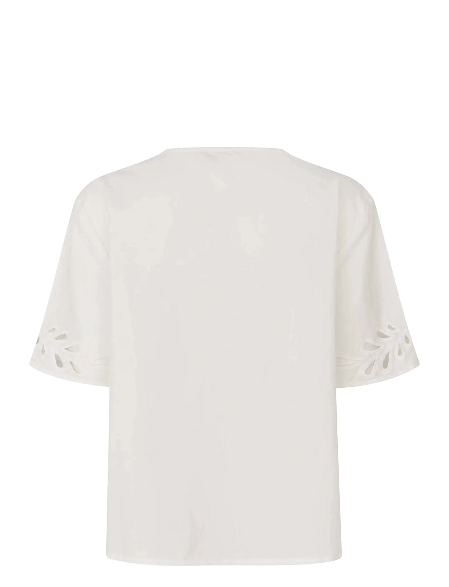 Masai - MaDyselle - kortärmade blusar - white - 2