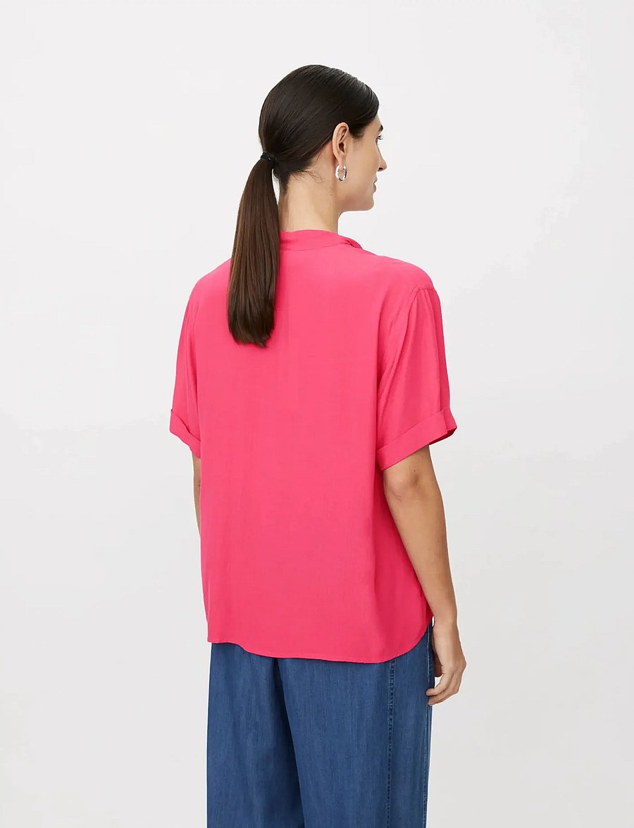 Masai - MaDyvora - short-sleeved blouses - carmine - 3