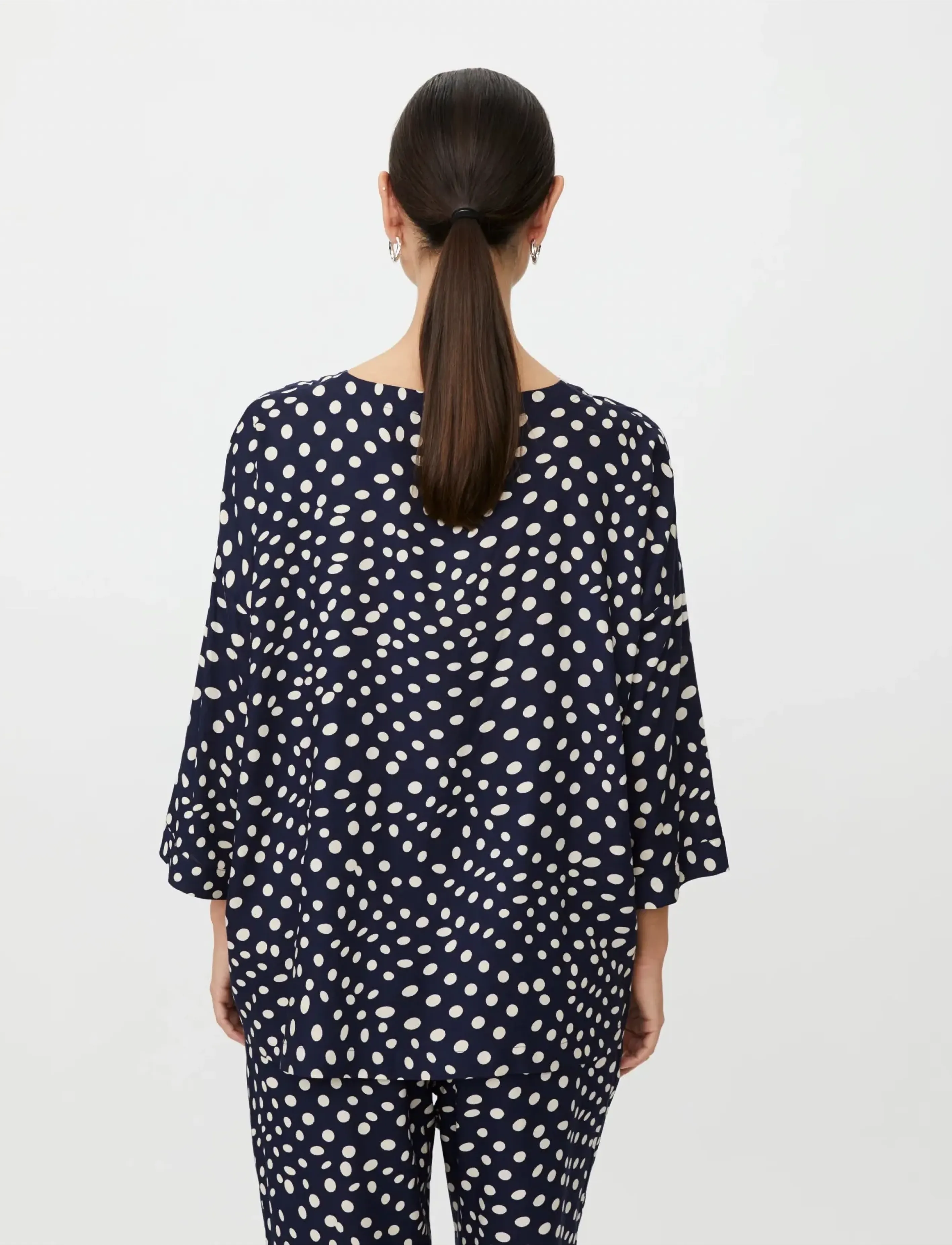 Masai - MaBecca - long sleeved blouses - navy blazer - 5