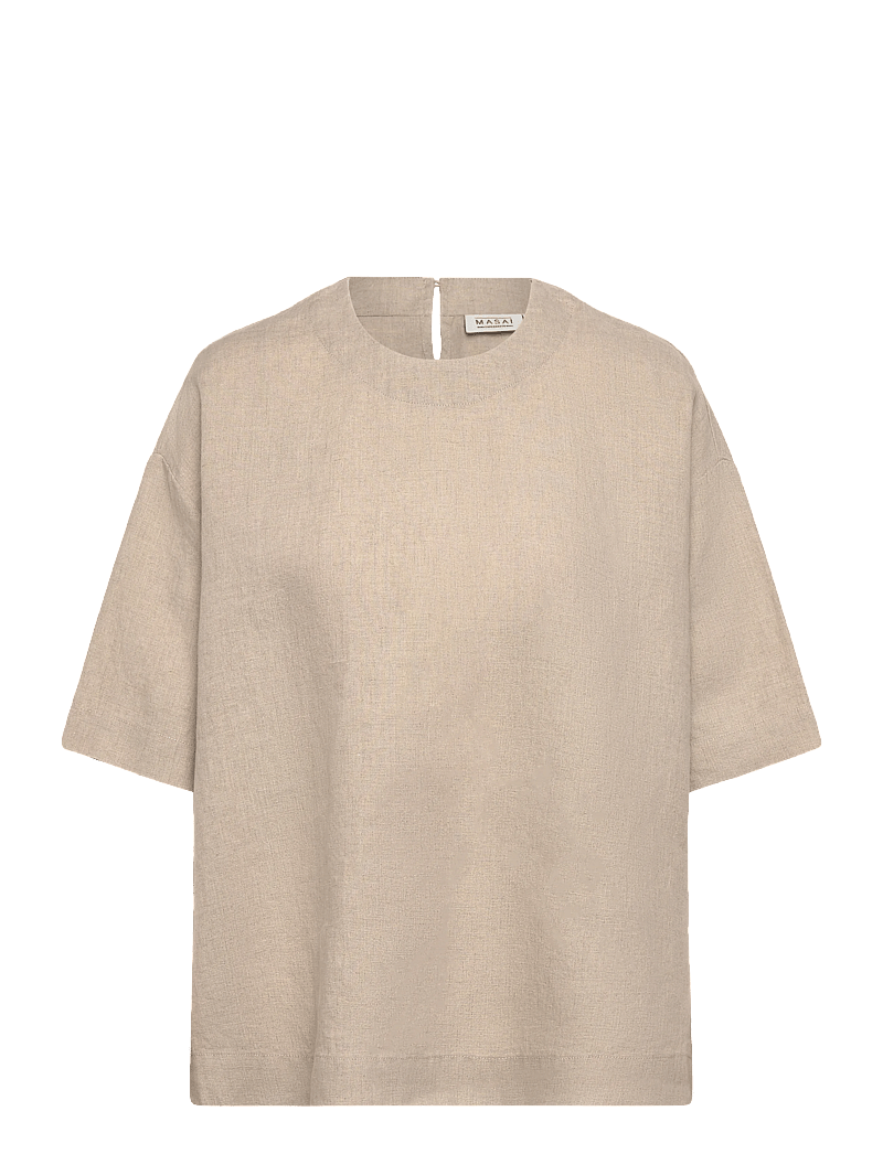 Masai - MaDegana - kortärmade blusar - natural - 0